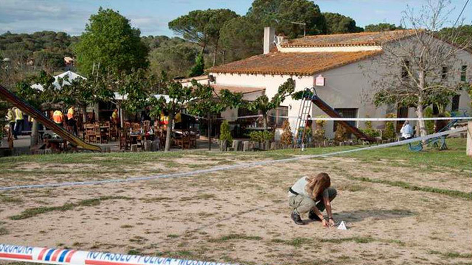 Lugar del accidente del castillo hinchable