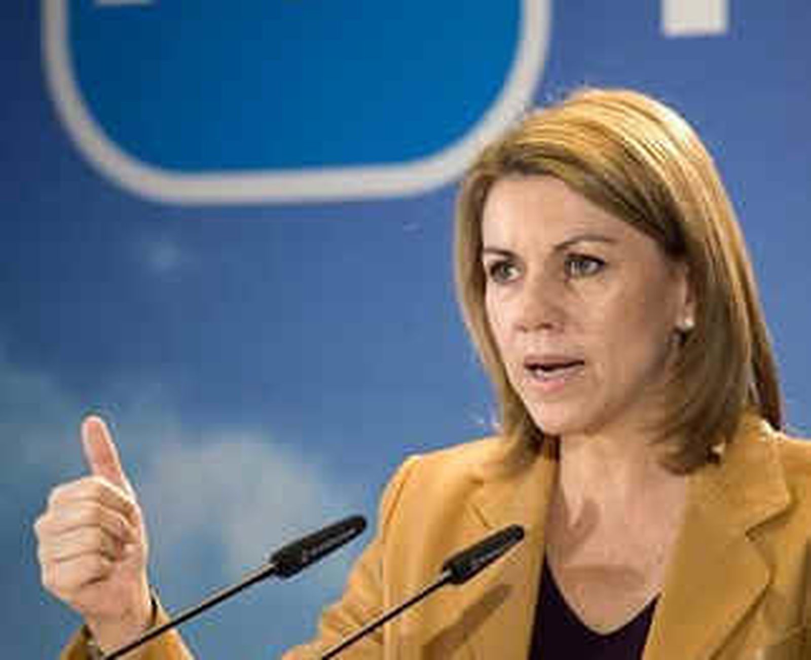 Cospedal ve a Chacón y Rubalcaba "corresponsables" de la política de Zapatero