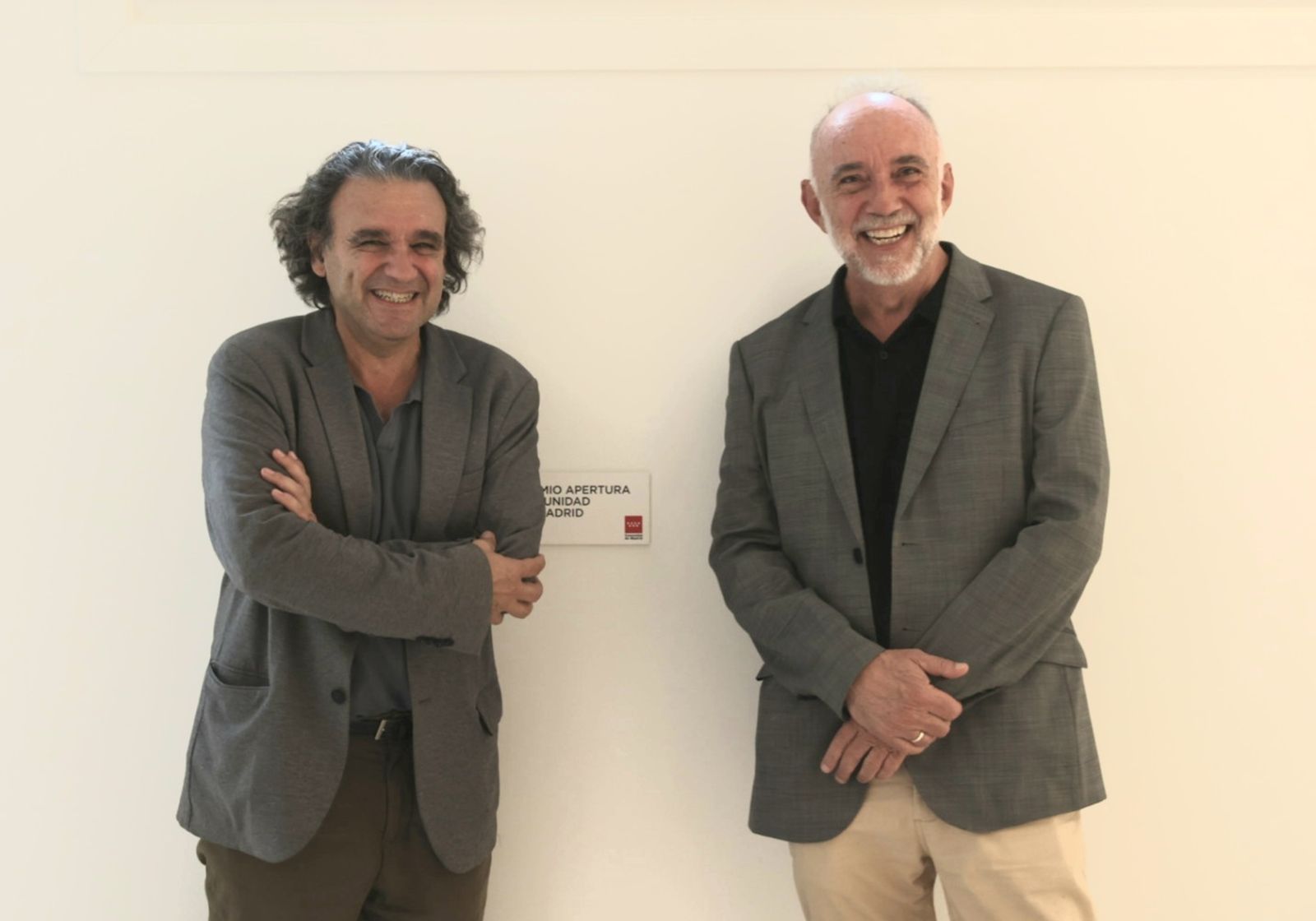 Jaime  Vallaure y Rafael Lamata. miembros del colectivo artístico Los Torreznos