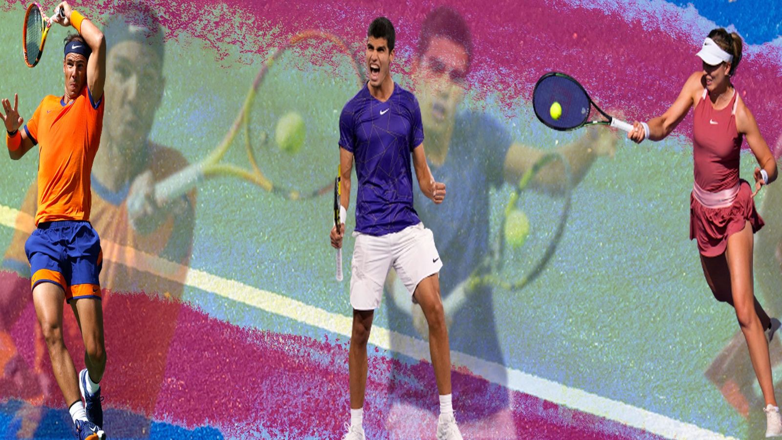 Nadal, Badosa y Alcaraz