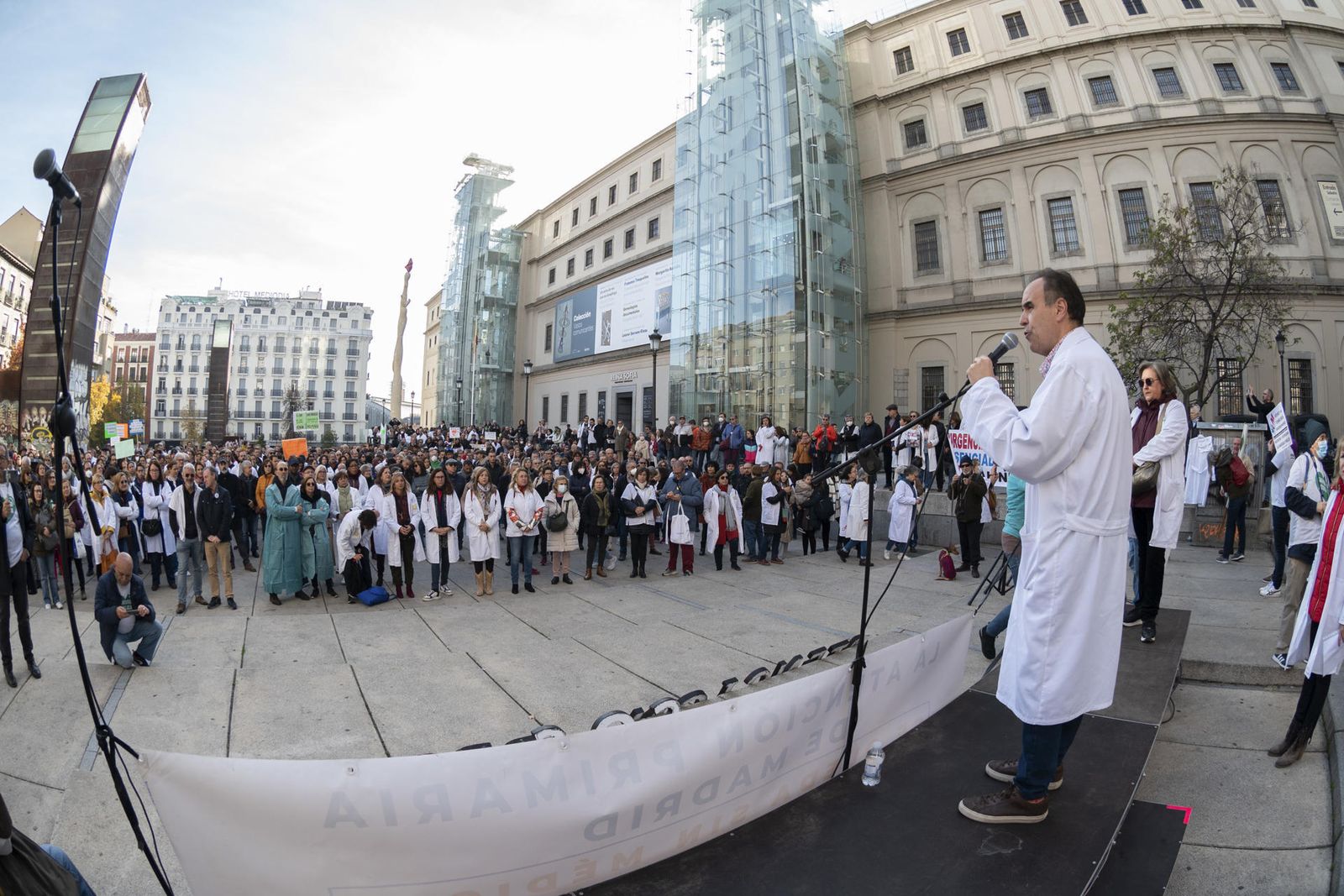 Concentración de médicos en Madrid