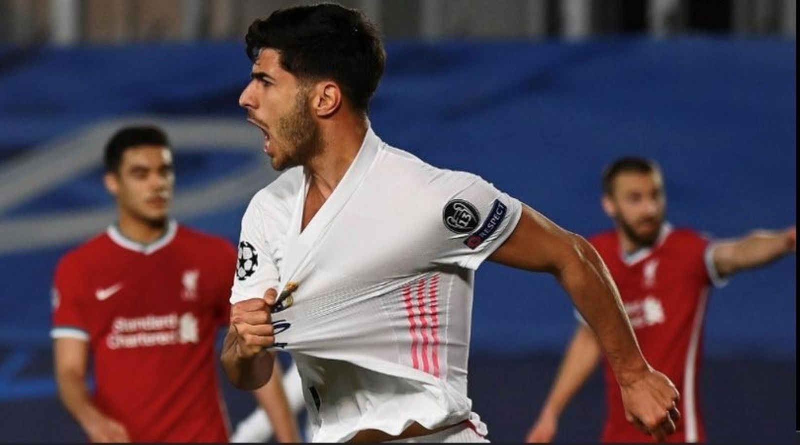 Marco Asensio ante el Liverpool