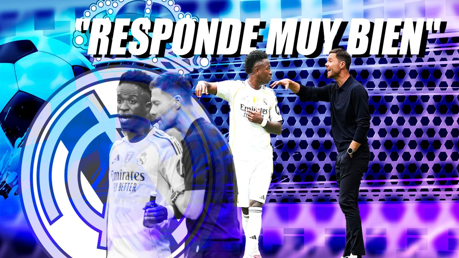 Xabi Alonso: "Estoy muy contento de ver a Vinícius disfrutar y sonreir"