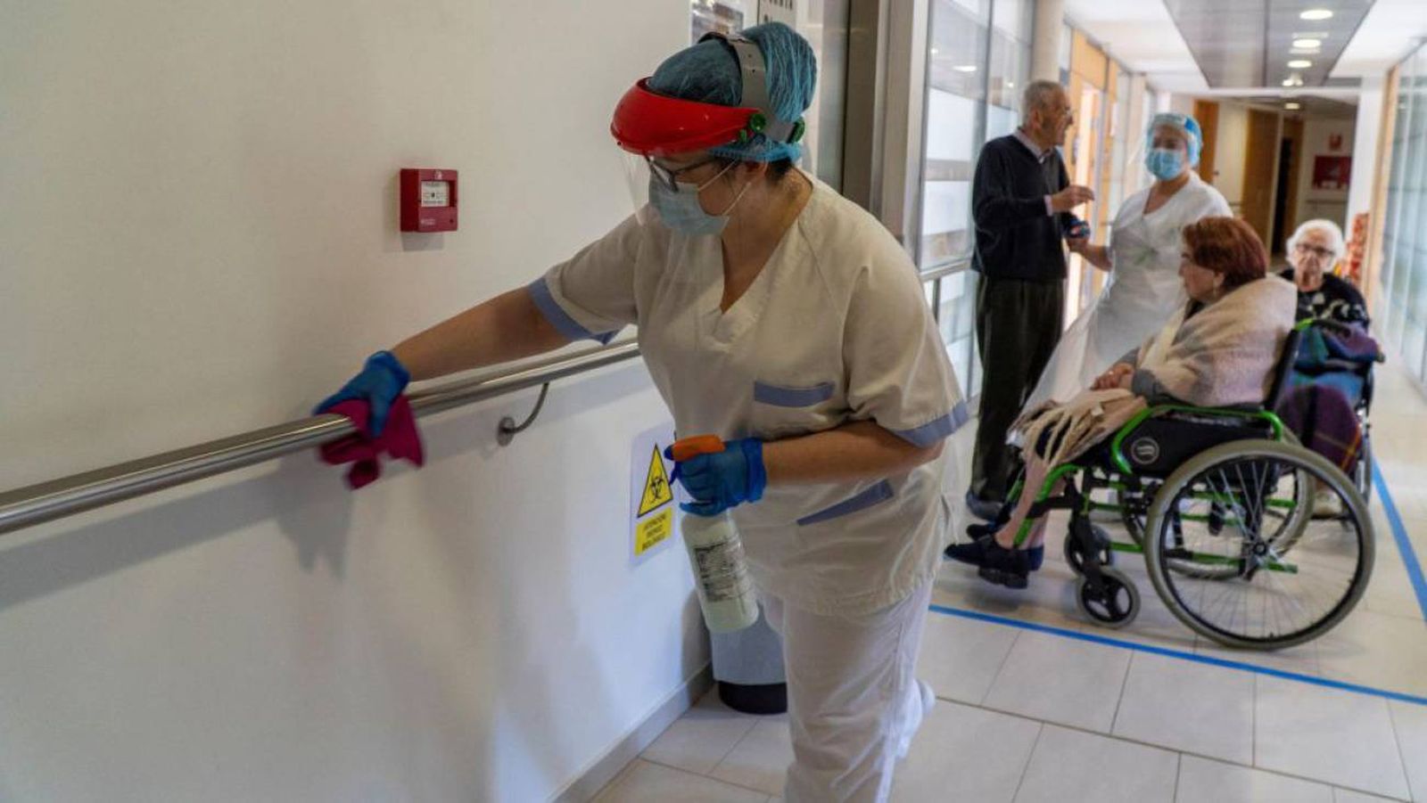 Limpiadora de un hospital