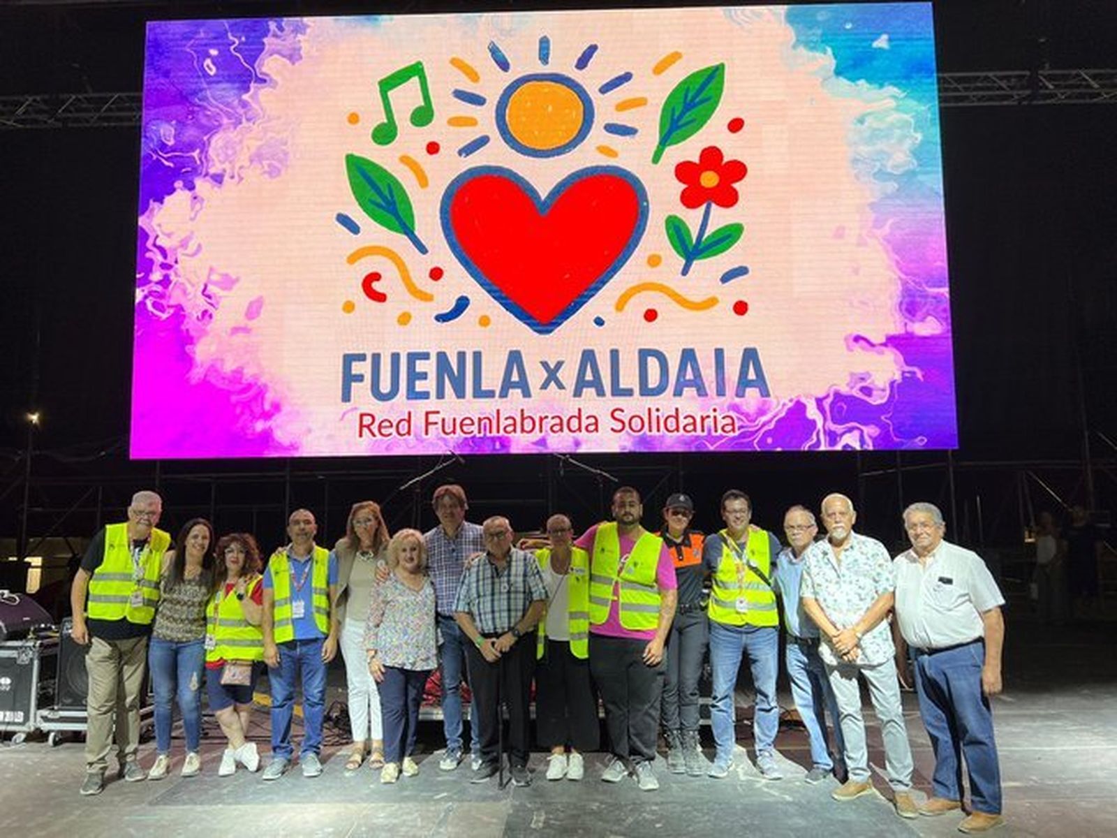 Festival solidario por Aldaia (Valencia) celebrado en Fuenlabrada