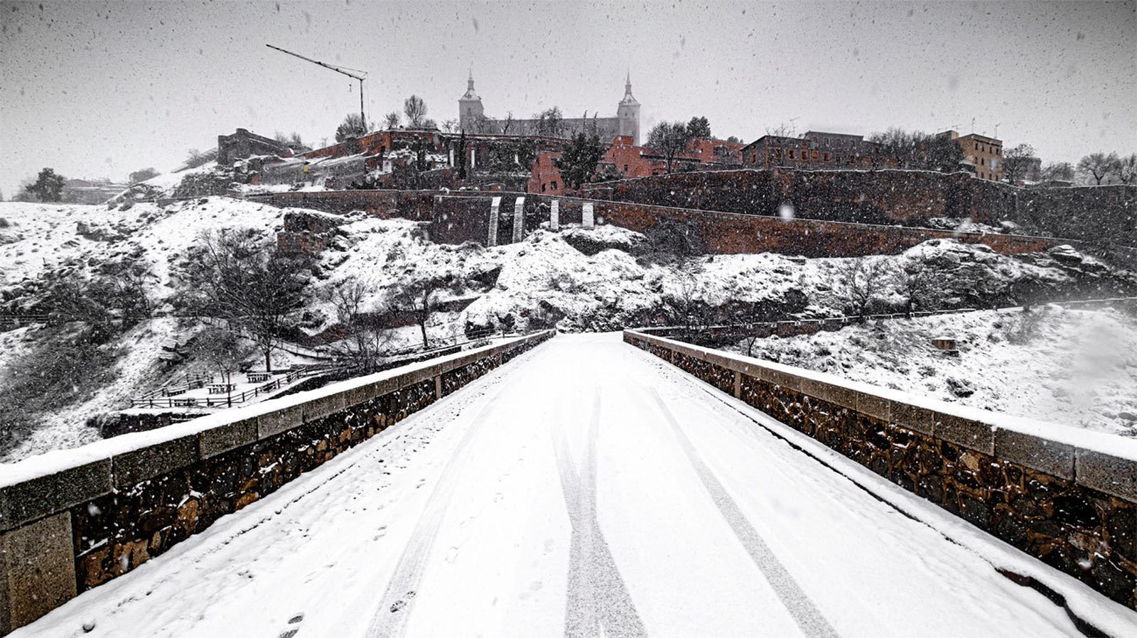 Toledo tras la fuerte nevada