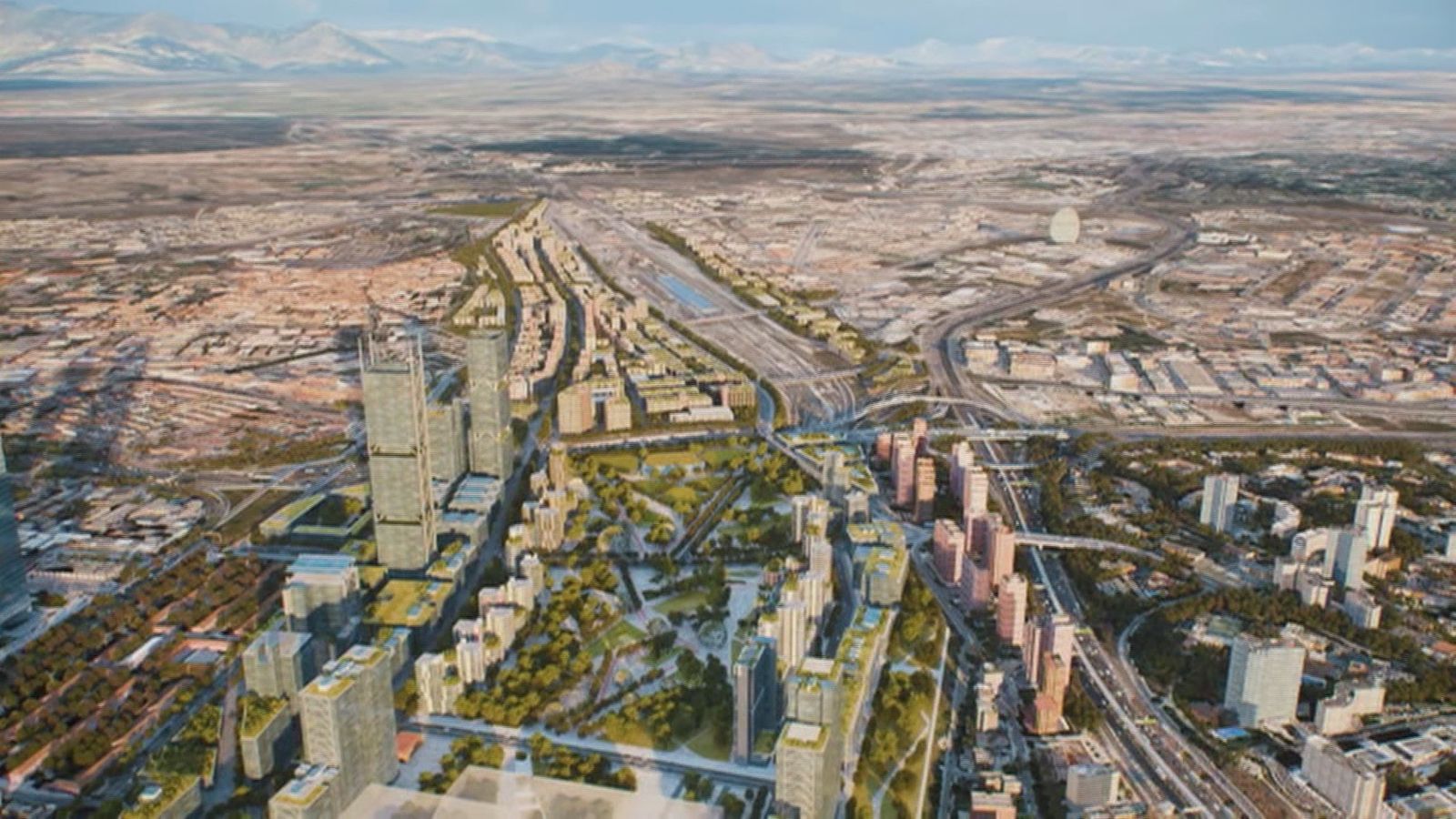 Imagen virtual de Madrid Nuevo Norte