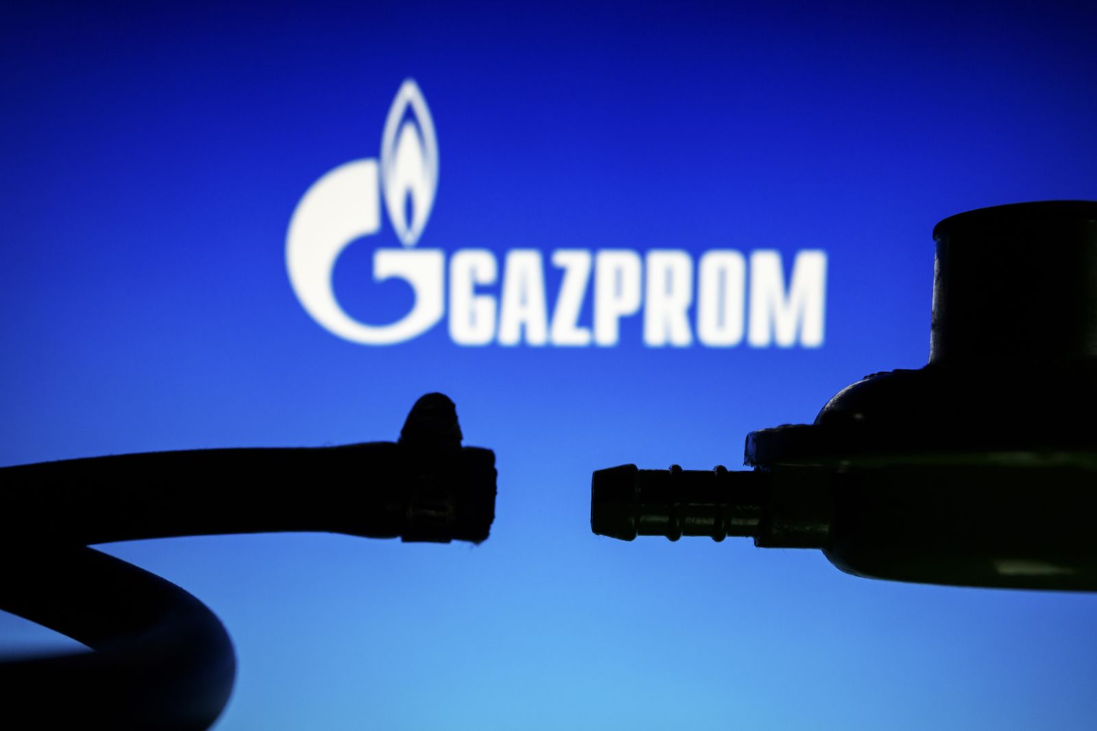 Montaje de suministro de gas de Gazprom