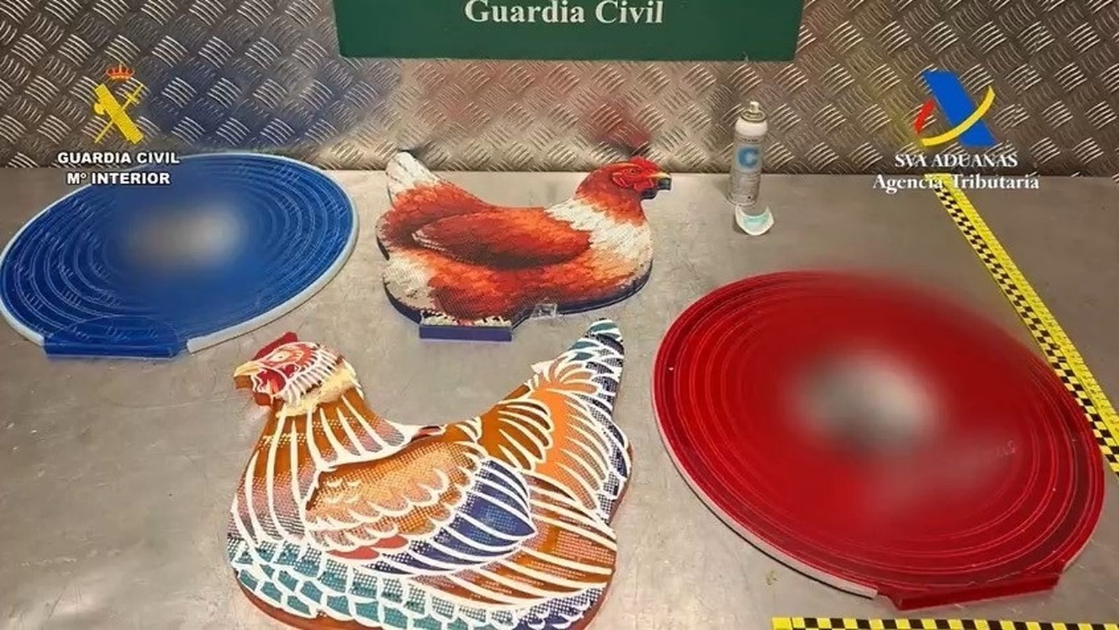La Guardia Civil incauta seis kilos de cocaína oculta en piezas artesanales