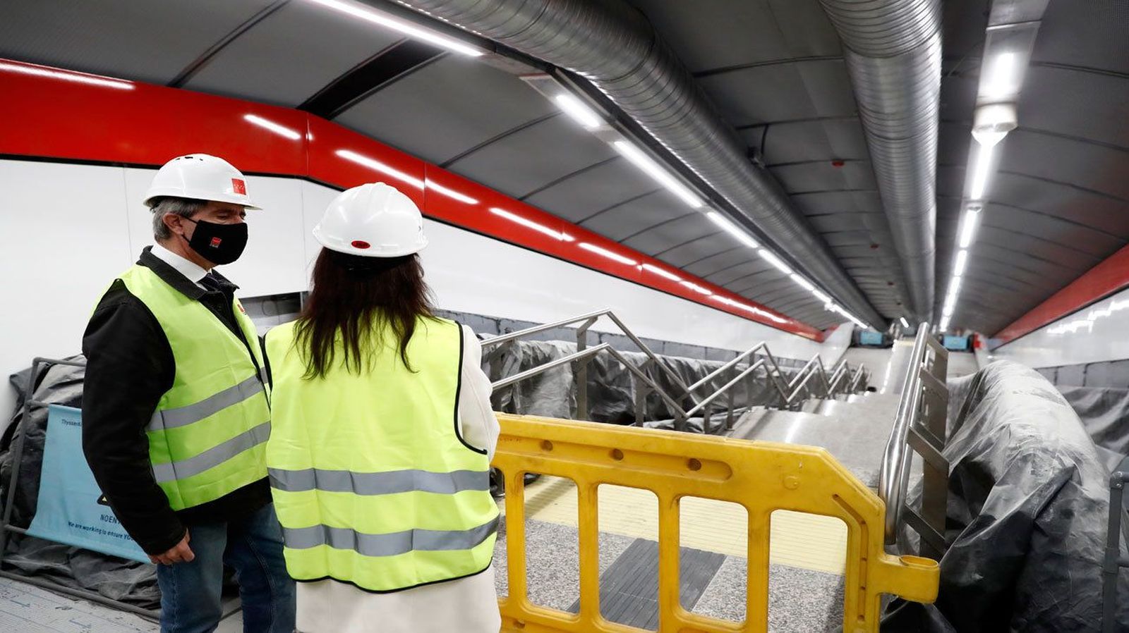 La estación de Metro de Gran Vía, que abrirá en verano, conectada ya con la de Renfe de Sol