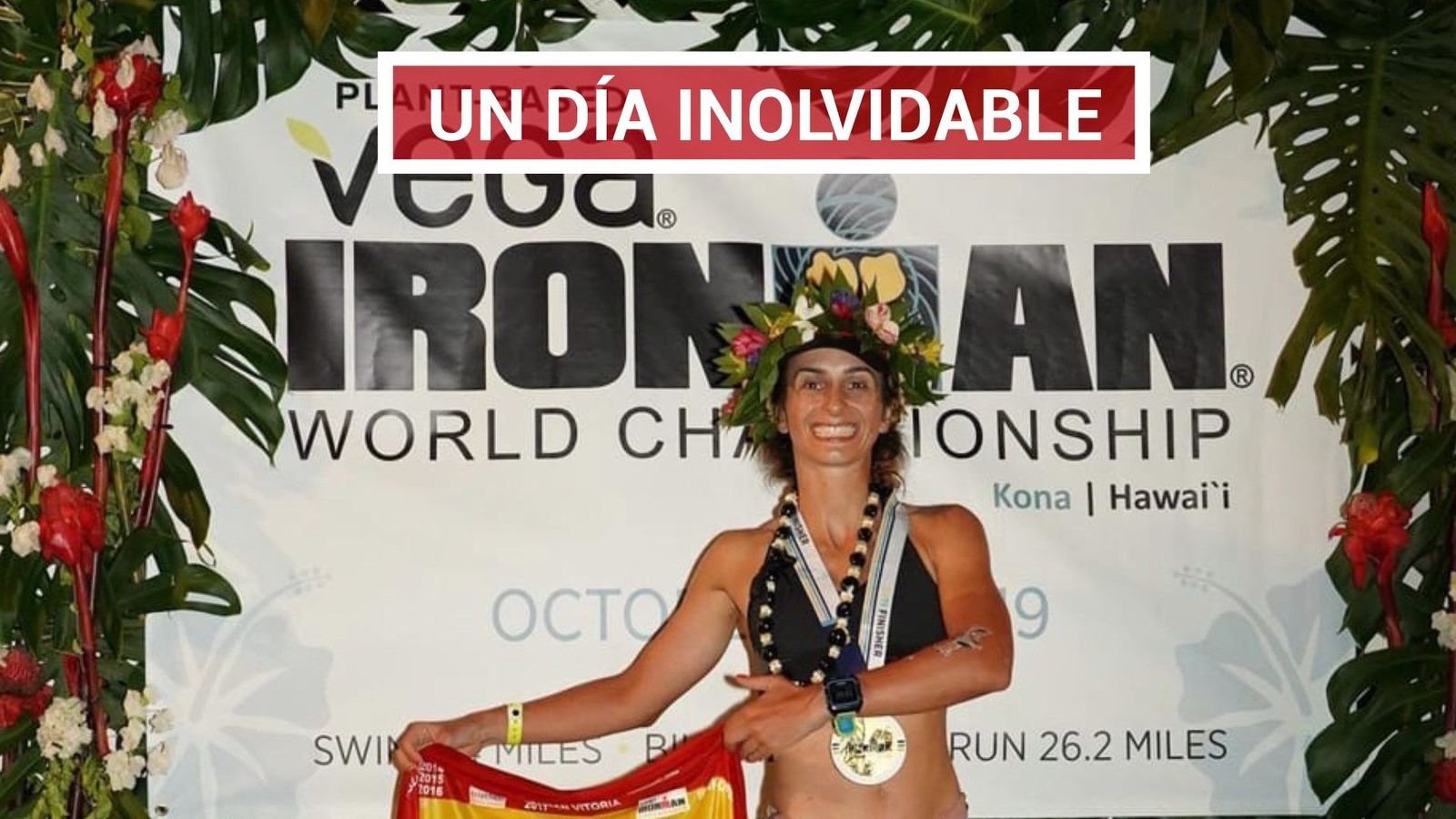 María de la Torre termina el ironman de Hawii