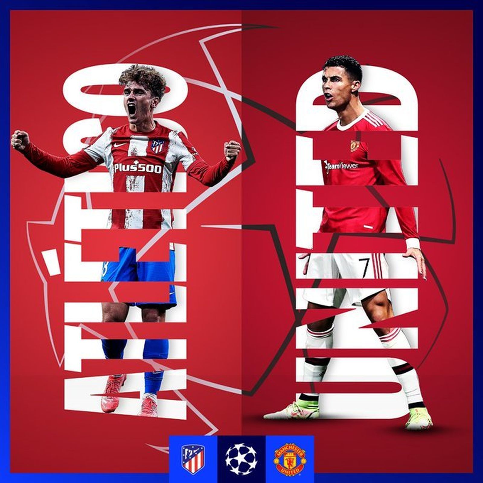 Griezmann y Cristiano Ronaldo