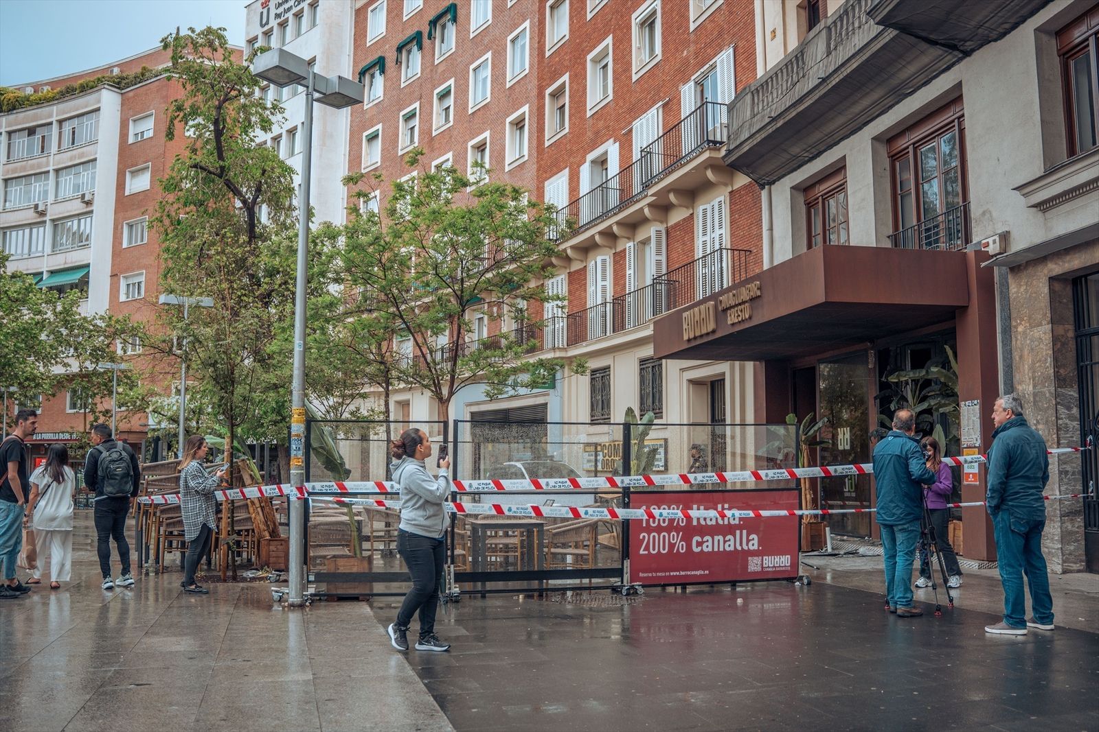 Restaurante de Manuel Becerra en el que se produjo el incendio