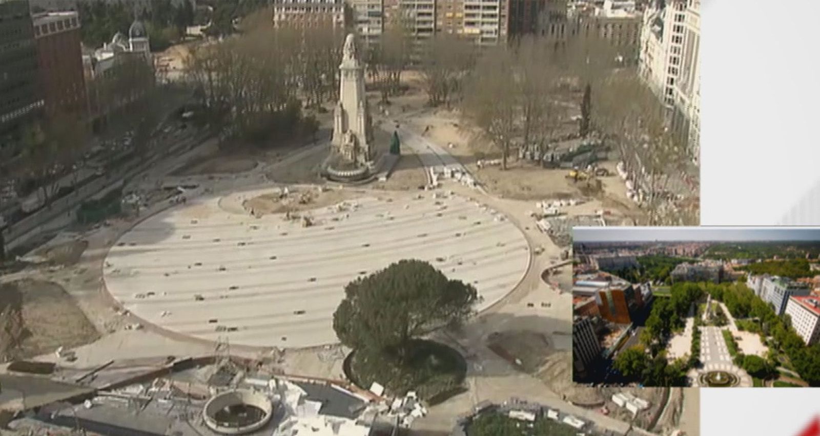 Las obras de la Plaza de España estarán terminadas antes de que acabe 2021