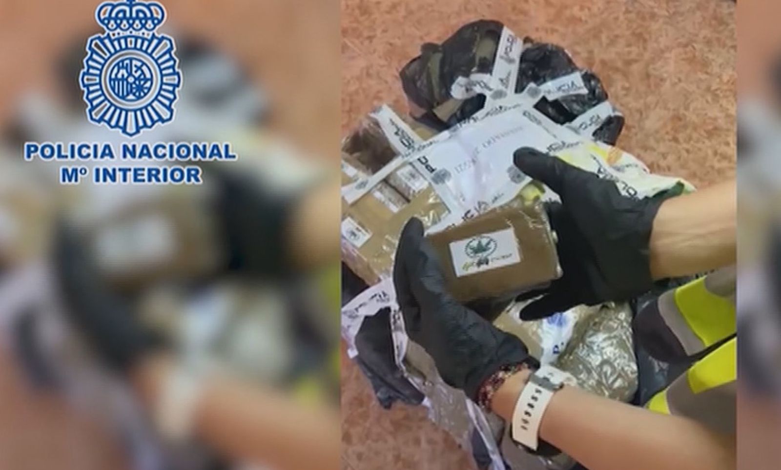 Droga incautada por la Policía Nacional en Leganés