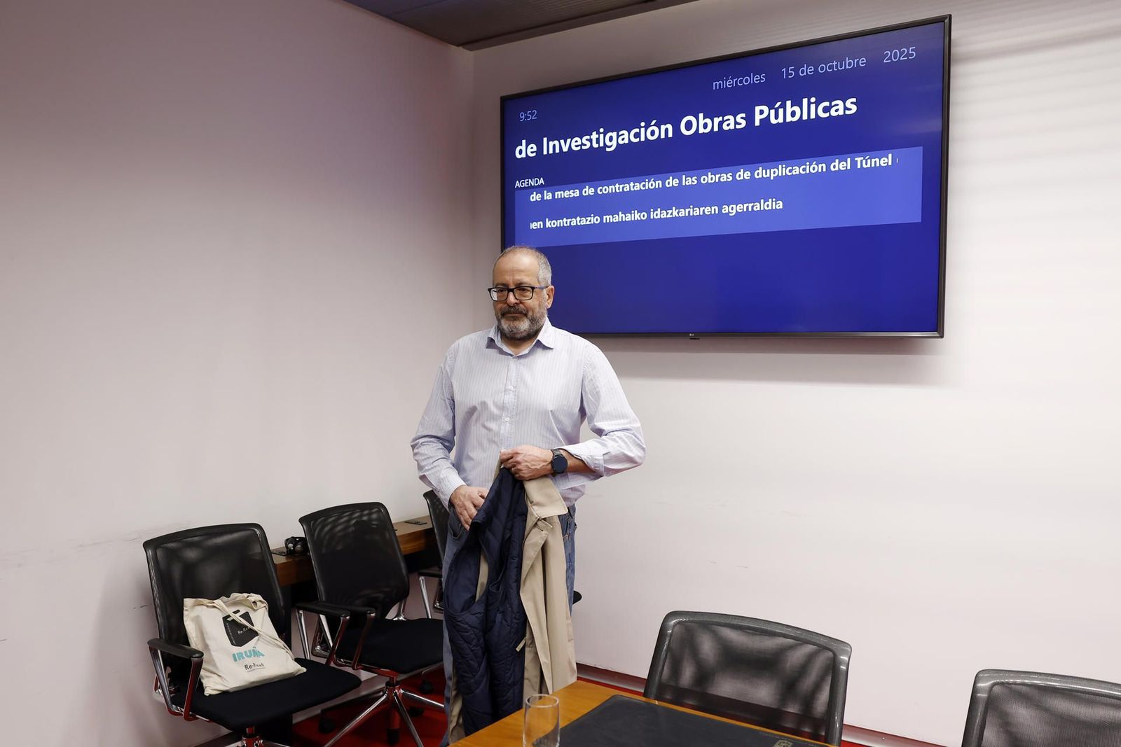 El secretario de la mesa de adjudicación del túnel de Belate dice que avisó de "anomalías"
