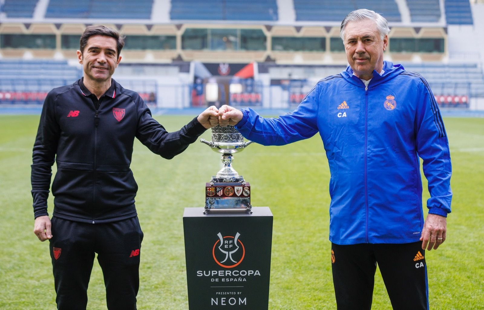 Marcelino y Ancelotti