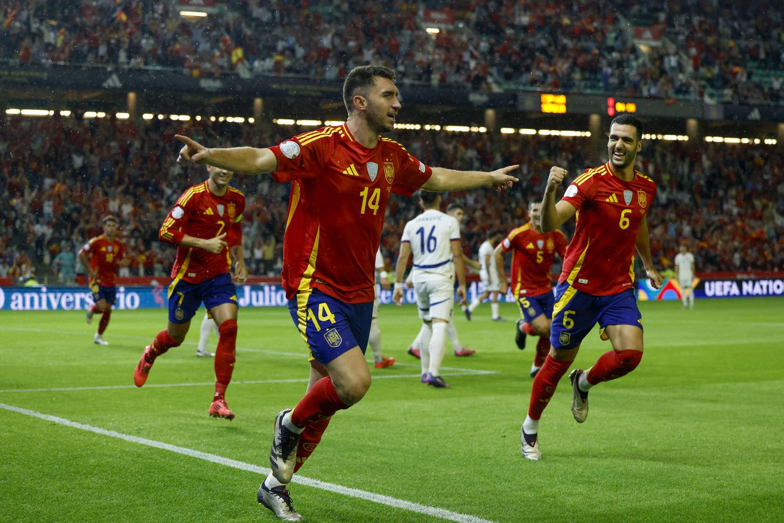 Laporte ante Serbia