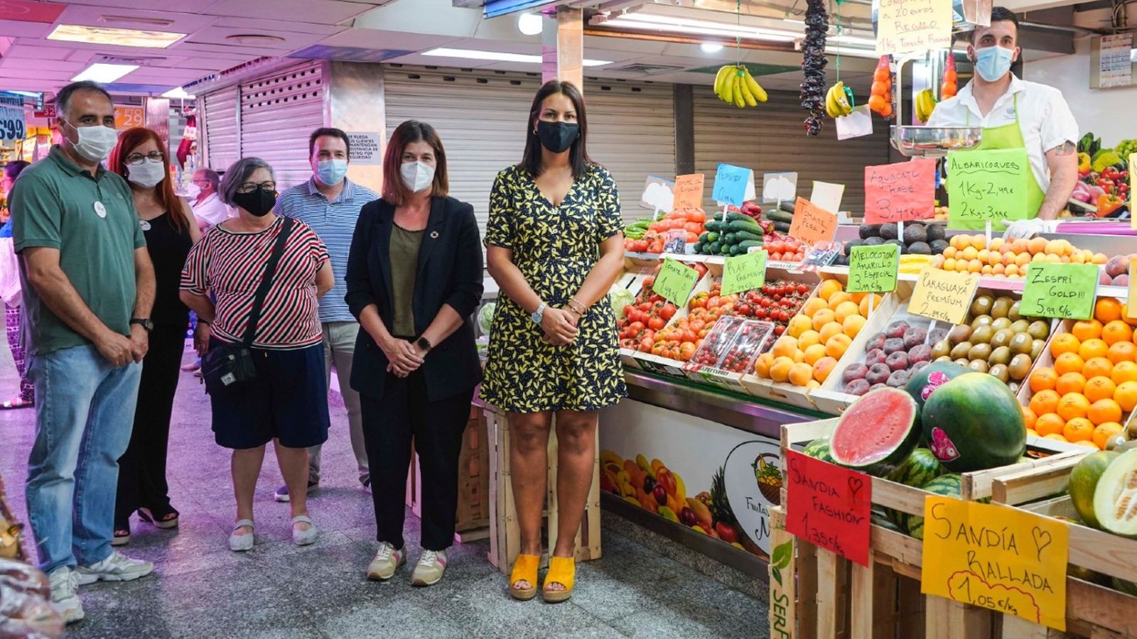 Noelia Posse en el Mercado de la Constitución