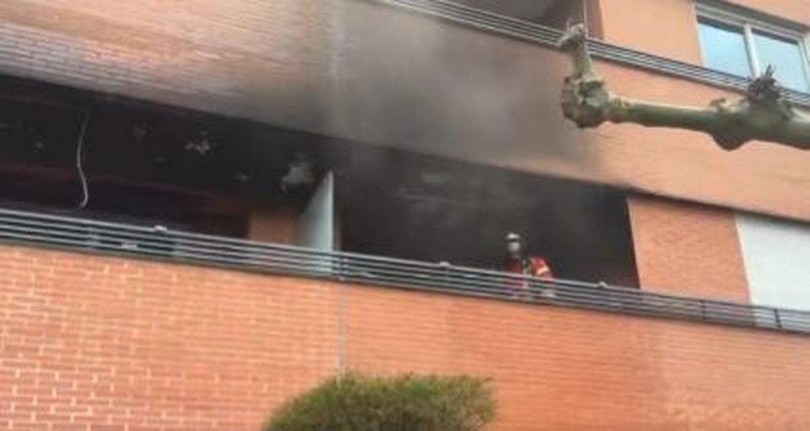 Incendio en una vivienda de Pozuelo