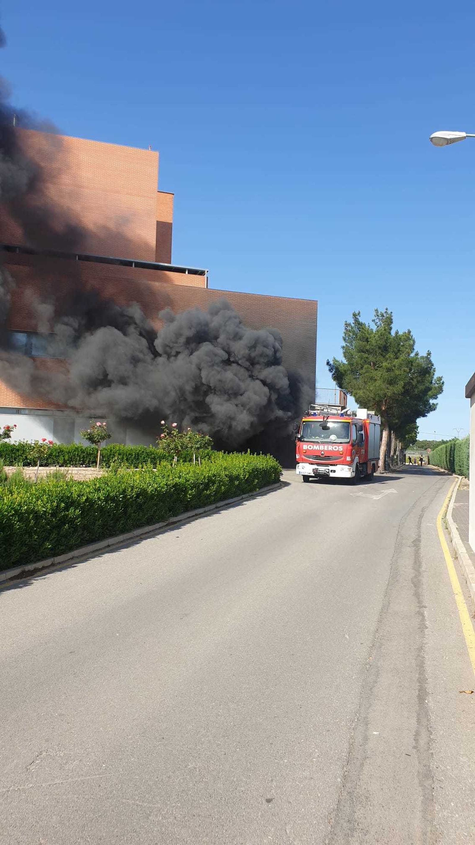 Incendio en el Hospital de Hellín