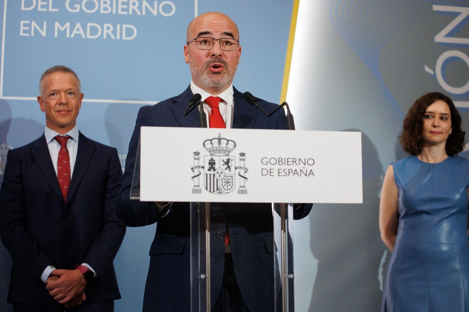 Ayuso y Almeida acusan a Francisco Martín de convertir su toma de posesión como Delegado del Gobierno en un mitin