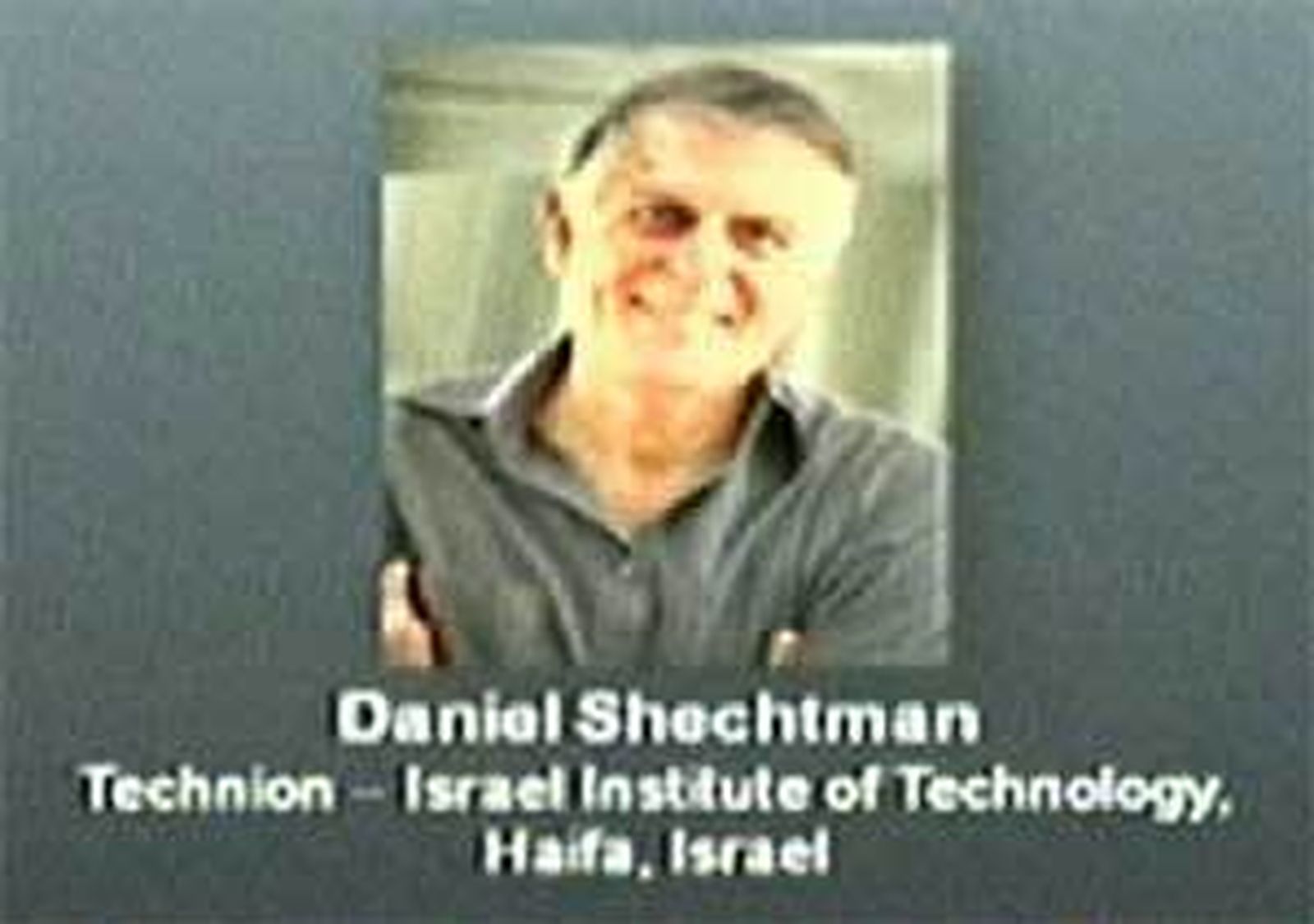 Daniel Shetman, Premio Nobel de Química 2011