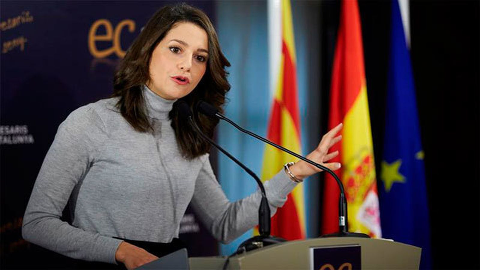 La candidata de Ciudadanos a la presidencia de la Generalitat, Inés Arrimadas
