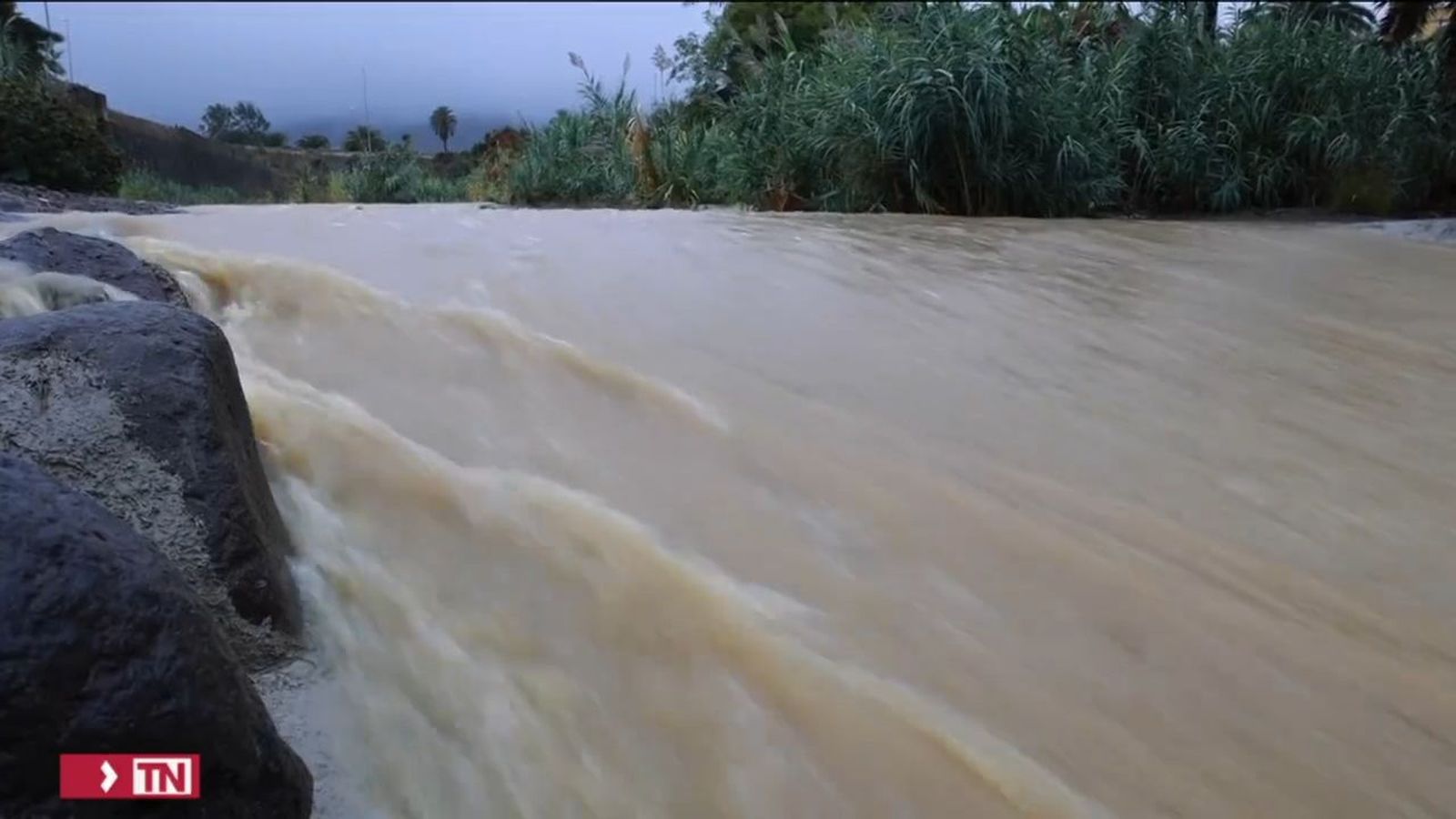 Hermine azota a Canarias pero ya como tormenta tropical