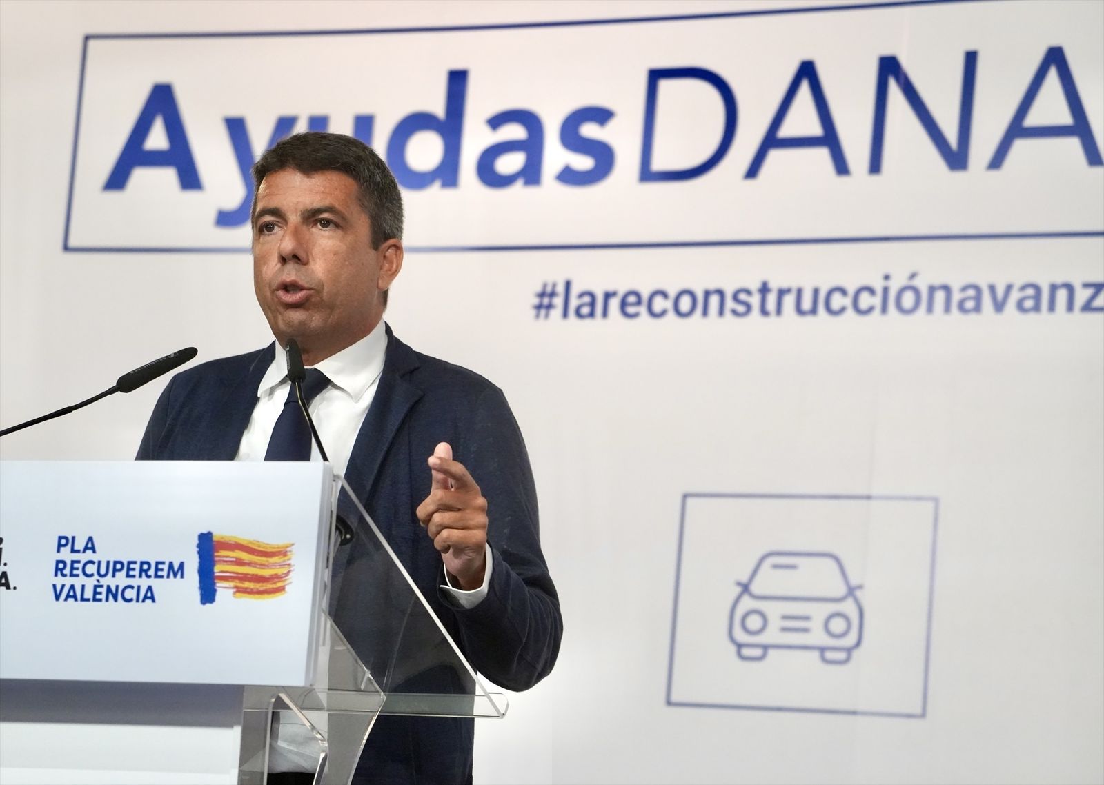 Declaración institucional del presidente de la Generalitat Valenciana, Carlos Mazón, en el Palau de la Generalitat