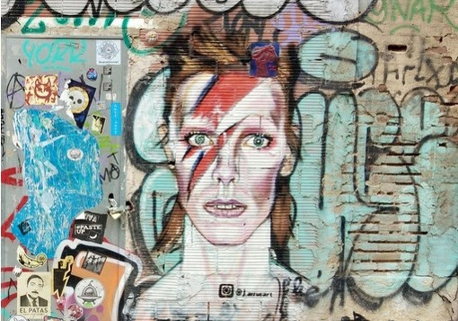 Grafiti de David Bowie en Valencia