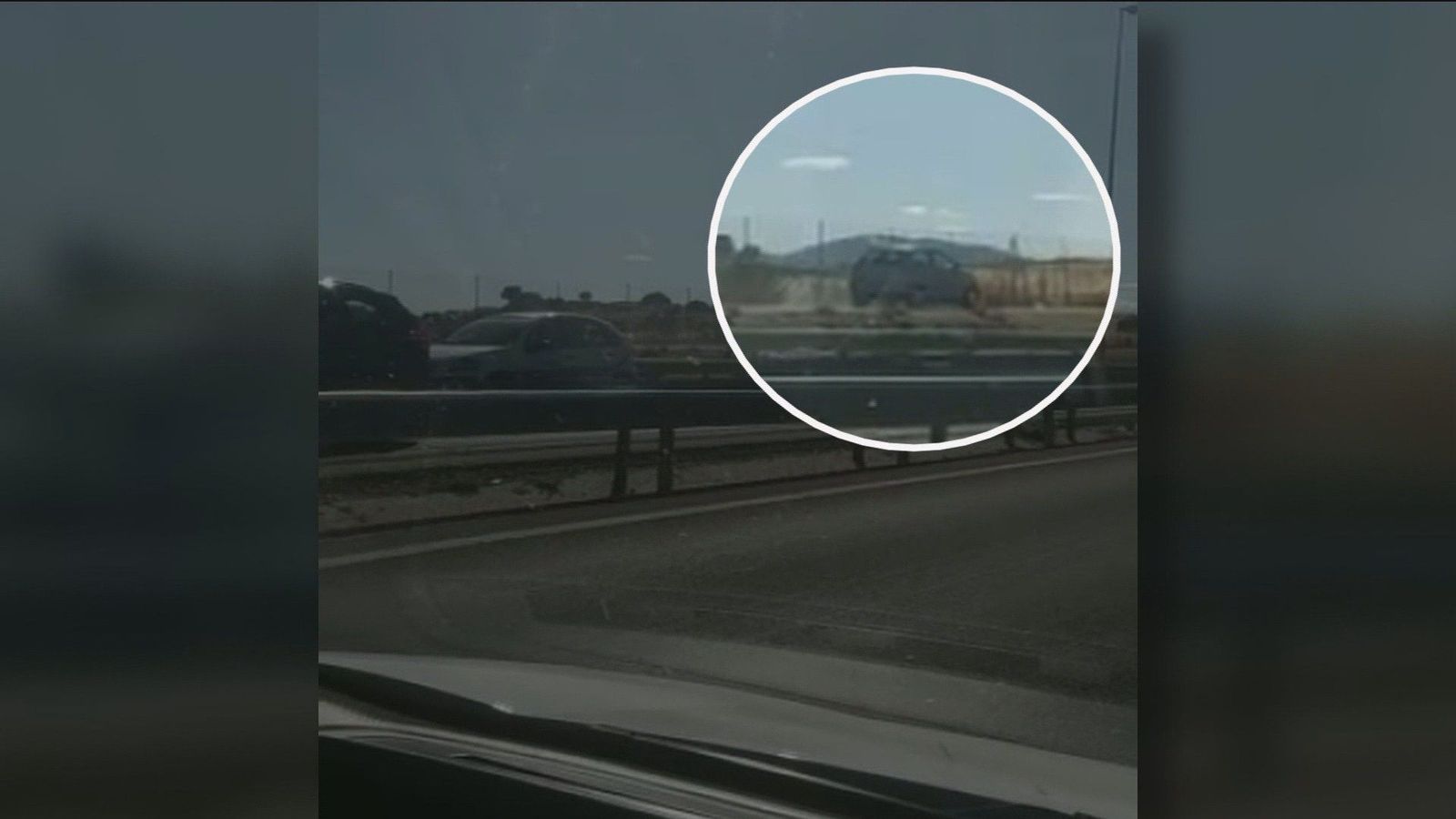 Un conductor invade el carril-bici de Colmenar para huir de la Guardia Civil
