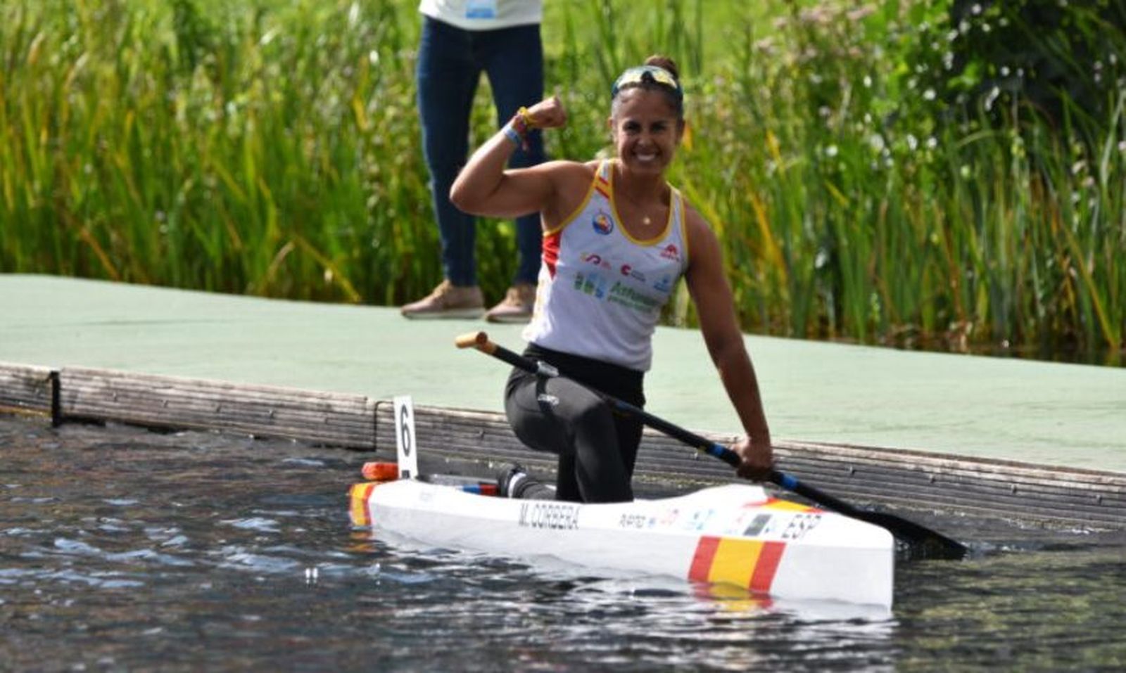 Corbera y Del Río reciben el apoyo de su club de piragüismo de Aranjuez