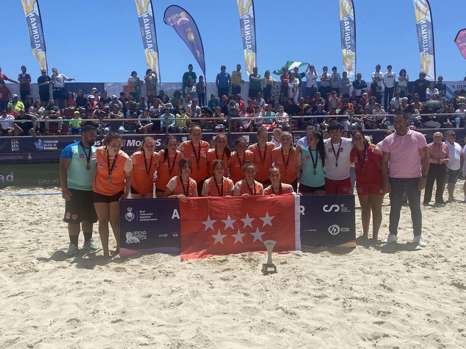 Selección madrileña de balonmano playa