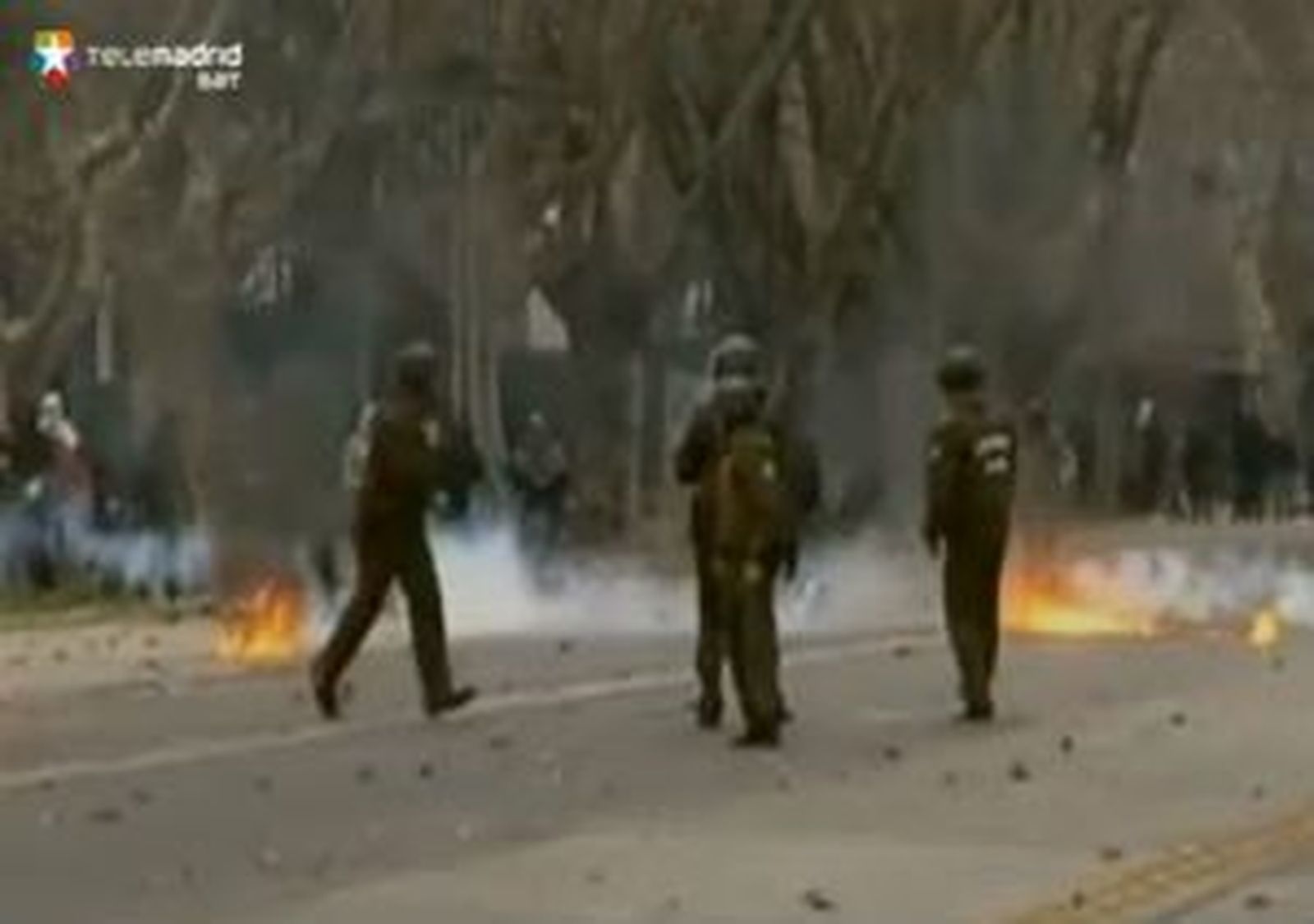 Seis policías heridos y 108 detenidos en los disturbios en Chile