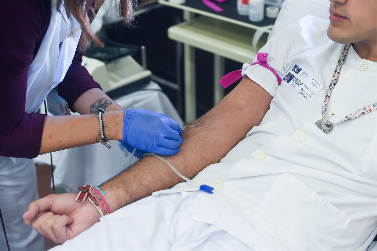 Maratón de donación de sangre en el hospital Ramón y Cajal