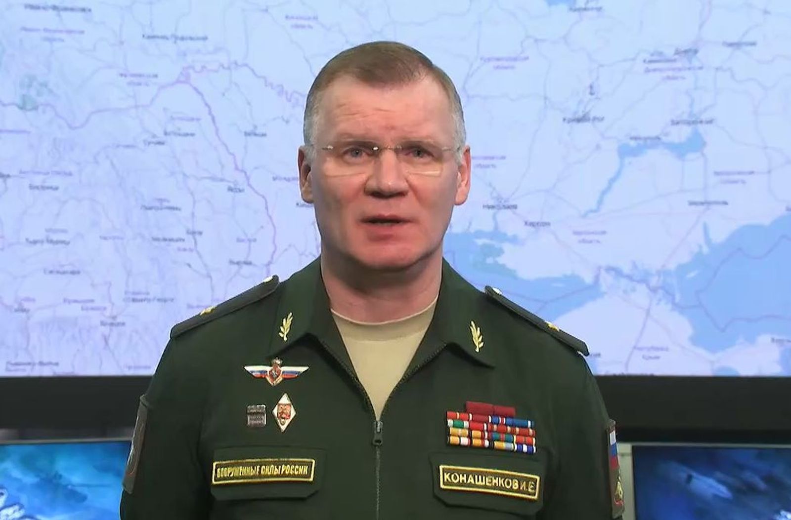 Portavoz del Ministerio de Defensa de Rusia, Ígor Konashénkov