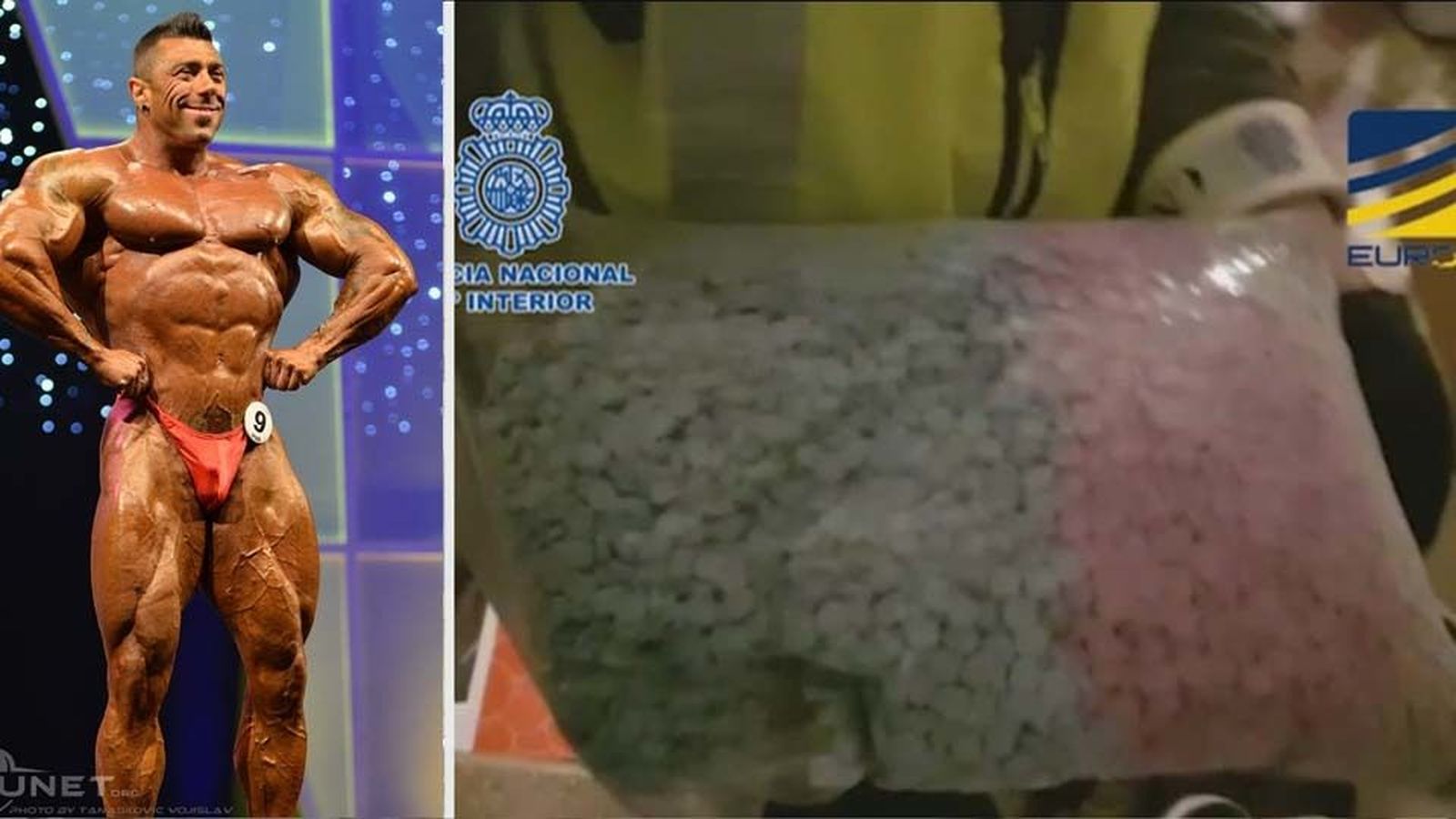 Un 'míster universo' reincidente, entre los 29  detenidos tras la intervención de 5 millones de anabolizantes