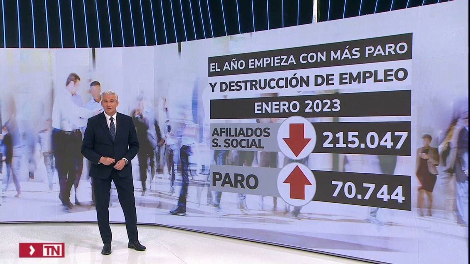 Sube el paro en enero