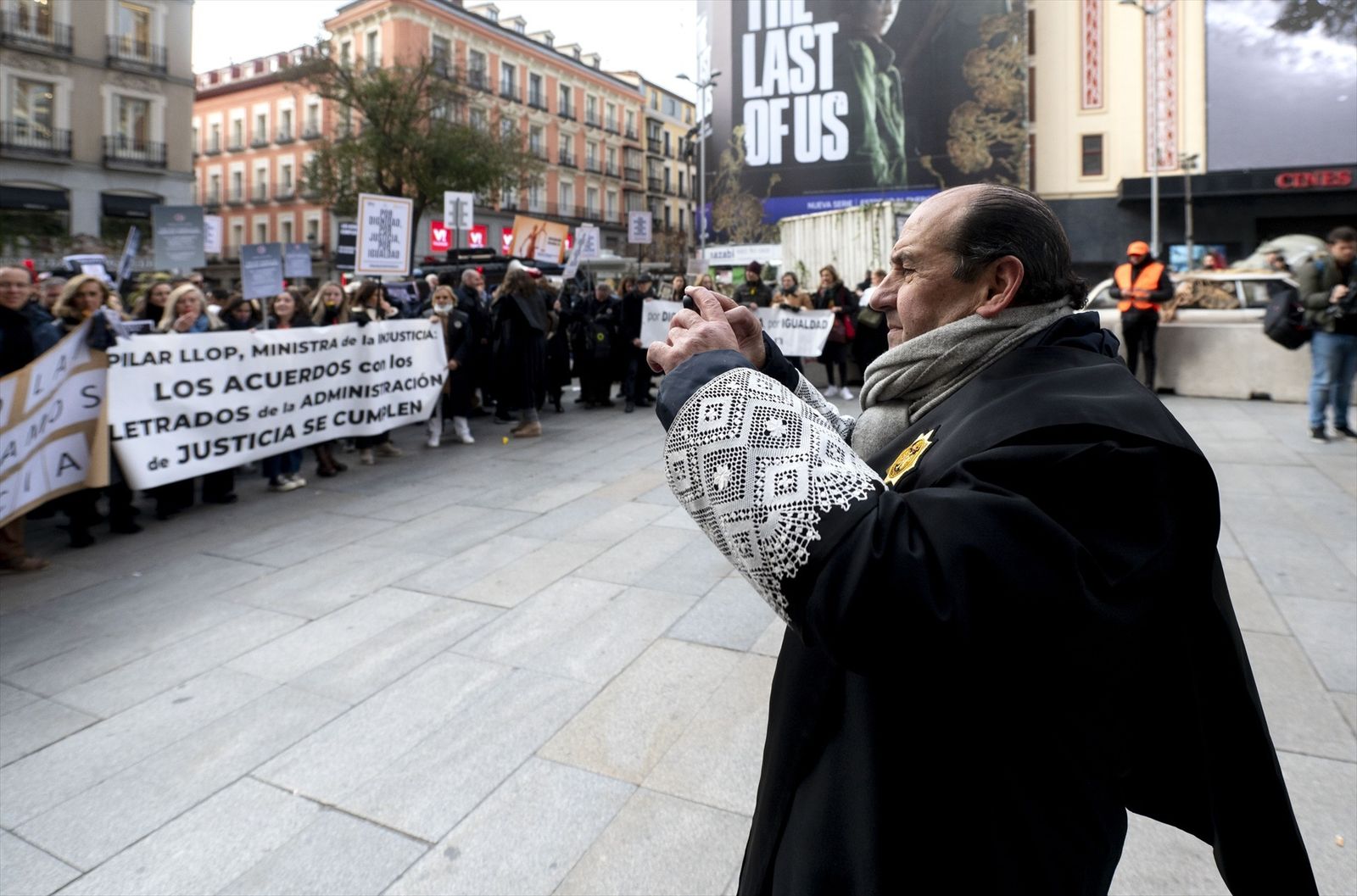Manifestación del pasado 24 de enero de letrados de Administración de Justicia