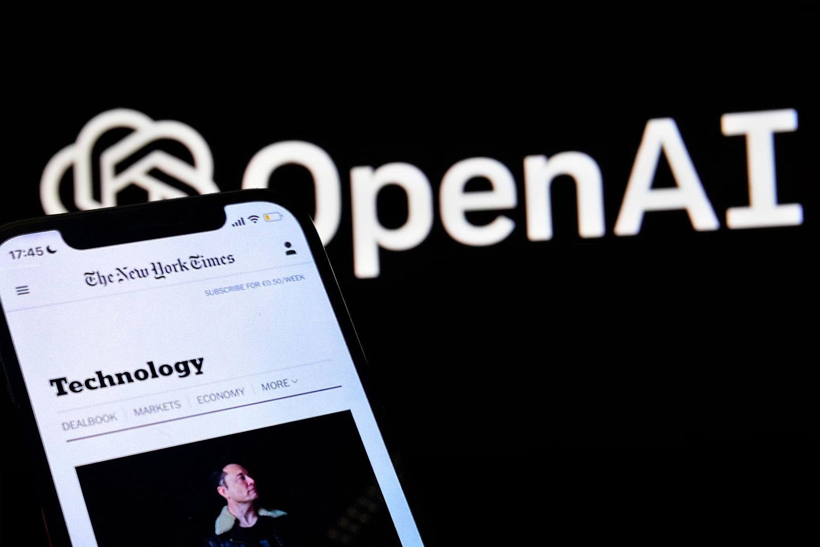 Página web del New York Times