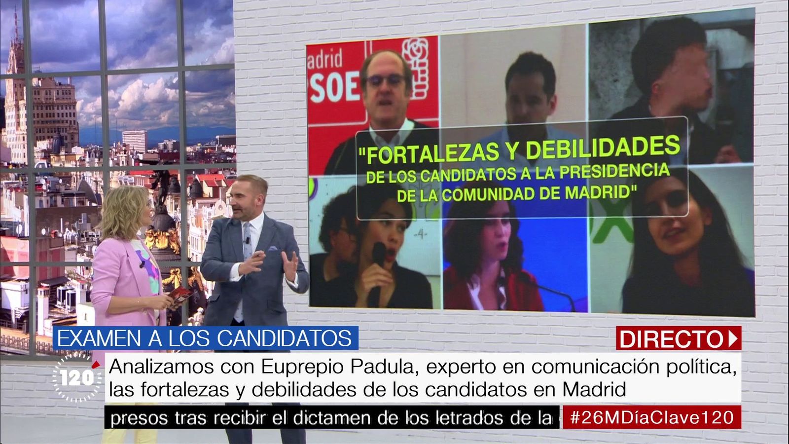 Analizamos las fortalezas y debilidades de los candidatos en Madrid