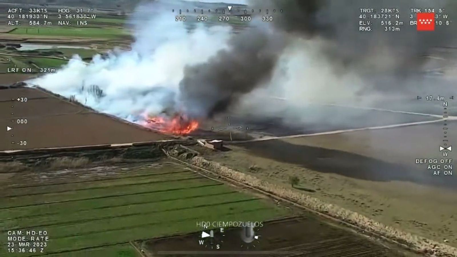 Incendio forestal en Ciempozuelos