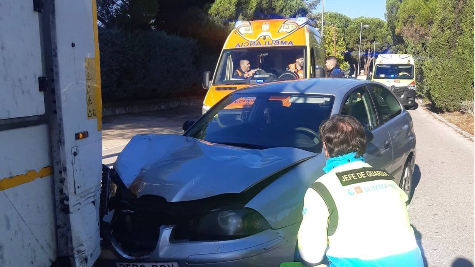 Accidente en Boadilla del Monte