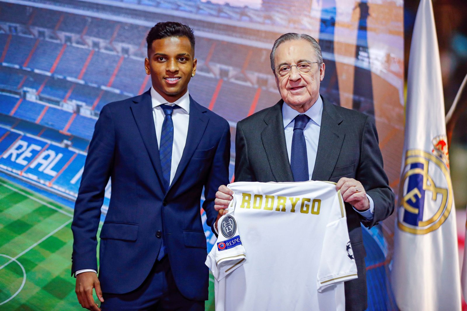Rodrygo y Florentino Pérez