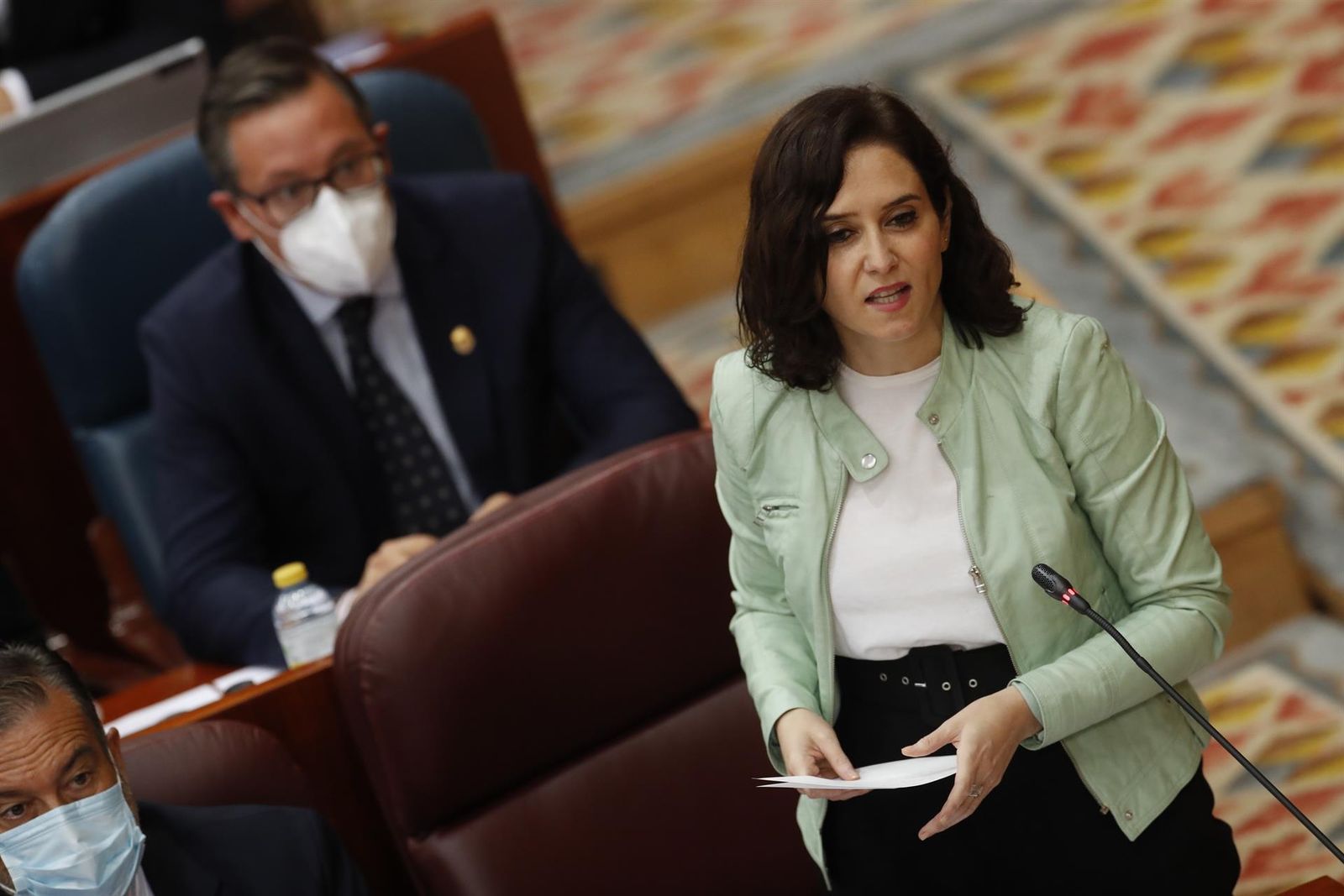 Isabel Díaz Ayuso en el Pleno de la Asamblea de Madrid