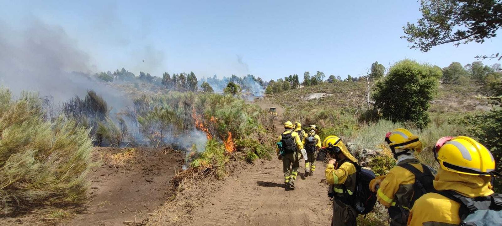 Estabilizado el incendio de Valencia de Alcántara