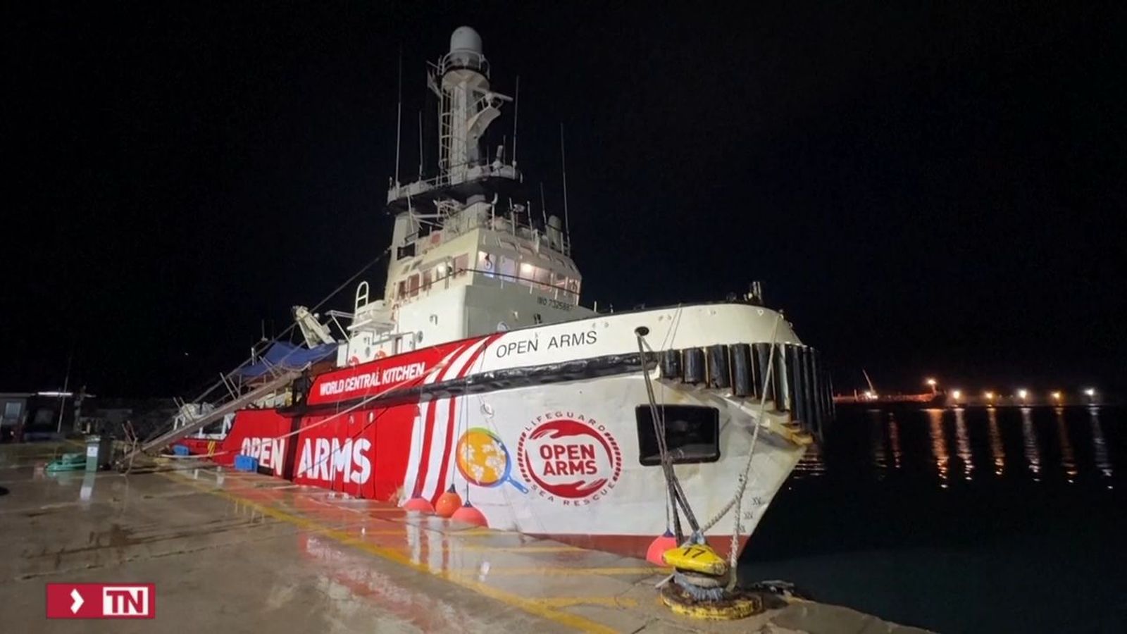 Barco Open Arms listo para zarpar hacia Gaza