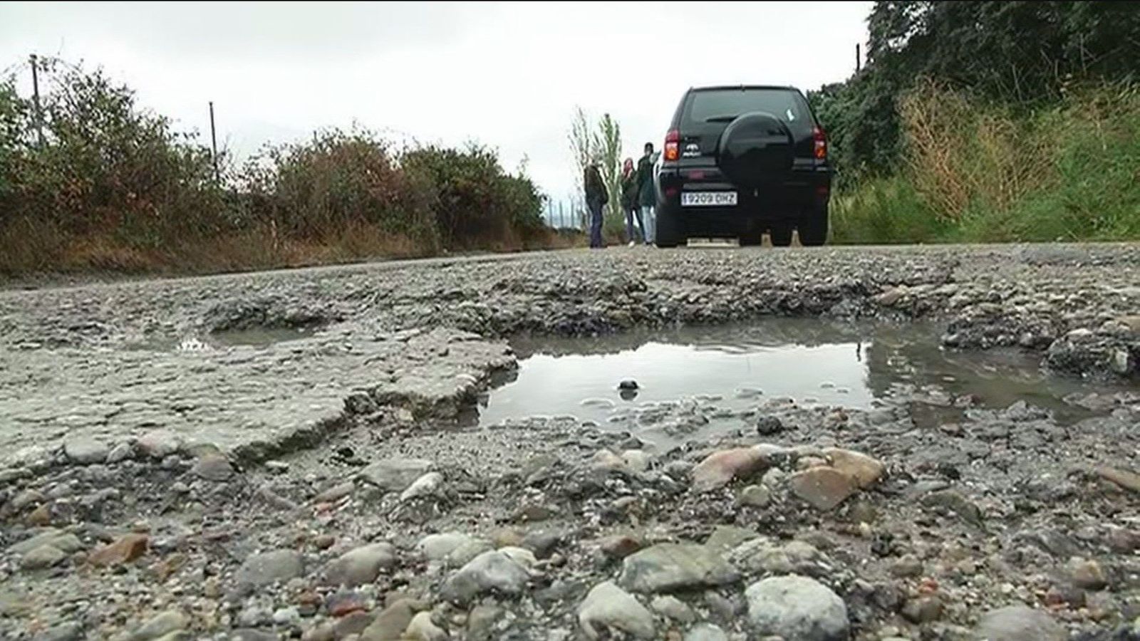 Cansados del mal estado de los caminos en Colmenar Viejo