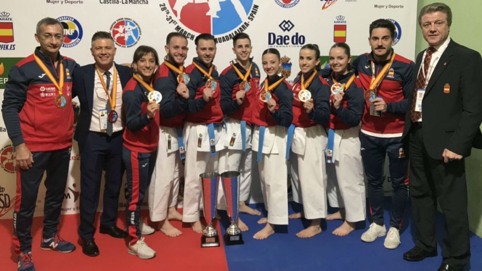Medallistas en el Campeonato de Europa de Guadalajara